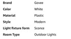 Brand New - Govee Permanent Outdoor Pro 200ft White 120 Rgbic Led Lights Holiday