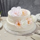 3-pack Silver Foil Cake Boards  Corrugated Cardboard For Multi-layer Cakes