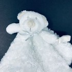 Blankets   Beyond White Bear Baby Lovey Security Blanket Gray Bow Nose Swirl Fur