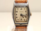 Vintage Rare Early Rectangle Ww2 Era Men s Germany Watch  junghans  Cal 80