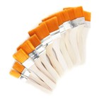  12 Pcs Oil Painting Brush Artists  Brushes Flat For Child Wooden