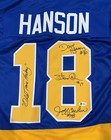 Slapshot Xl Hanson Chiefs Jersey Signed Jeff   Steve Carlton Dave Hanson Beckett