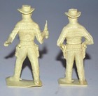 Pair Of Vintage 1950s Marx Roy Rogers Playset 60mm Plastic Character Figures