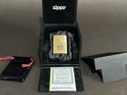 Vintage Cadillac Gold Zippo Lighter Windproof Brushed Brass New Unused Not Fired