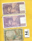 3 Banknotes  Of France