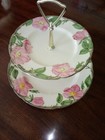 Vintage Franciscan Desert Rose 2 Tier Tidbit Server