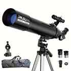 80x-300x Magnification Astronomical Telescope 80mm Aperture Tripod Phone Adapter