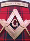 Free Mason Masonic Shriner Collier Lodge 59 Scotland Wood Wall Hanging Plaque 