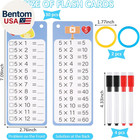 Multiplication And Division Flash Cards 30 Pcs  0-12 Math Flash Cards With 4 Dry