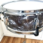 Vtg Snare Drum 6 Lug 14  Student Black Diamond Pearl Japan Made W stand