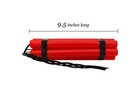 Fake Dynamite Prop Red Tnt 6 Stick Bundle Plastic Prank Gag Pretend Bomb Pack