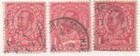 Great Britain   Sc  152-154-156    1911-14   Used   Cat Val  36    Gtc25