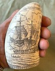 Scrimshaw  Whale Tooth Reproduction  captain Kidd  A Beautiful  Super Details