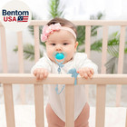 Baby Toy Straps - 5 Pack Dinosaur Silicone Pacifier Teether Harness Straps - Adj