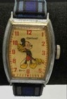 Vintage 1940s Ingersoll Mickey Mouse Mechanical Manual Wind Watch 26mm