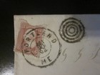1865 Us Postal History Portland Maine Cancel Cover Stamp  65