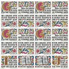 Old Original Sheet America Bible Society Stamps 1973 Unused Very Rare