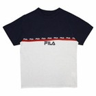 Fila Boy s Navy Blue   White Two-toned T-shirt   Pants Set  s01 