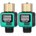 Restmo Water Flow Meter With Brass Inlet Metal Thread For Rv Water Tank Filling