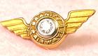 Rare 1 9g 14k  1950 s Braniff International Airways Executive Level   Bod Pin