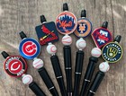 Custom Made Baseball Pen   National League  Gifts  Basket Filler  Collect 