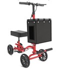 Fvzzin All-terrain Knee Scooter Foldable Steerable Knee Walker Red