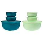 Tupperware 12-piece Container Set     Light   Dark Green  new 