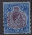 Bermuda Stamps 1941 2 - Purp  ultra gy Blue P14 1 Issue 4 Sg116b W Flaw Hpf49aii