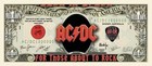     Pack Of 5 Ac dc Rock Band 1 Million Dollars Music Collectible Novelty Money    