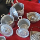 Vintage Metal Toy Pots And Pans  15 Pieces