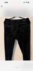 Just B Women   s Black Solid Elastic Waist Leggings Regular Size Type L