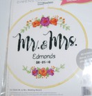 New Dimensions Mr   Mrs Wedding Record Complete 6in Cross Stitch Kit