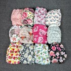 Lot Of 12 Alva Baby  Wegreeco Cloth Diapers Liners Inserts Girls Os Washable New