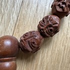 Chinese 18 Luohan Arhat Buddha Bracelet Olive Dentoliva Carved 19pcs Bead