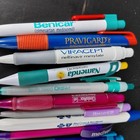 Pharma Advertising Ballpoint Pens Lot 15 Plastic Drug Rep Promo Multicolor