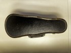 Vintage Violin Empty Decanter Case Set Complete Set 4 Aluminum Shot Glasses 50   s