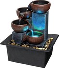 Small Indoor Relaxation Tabletop Fountain  Zen Meditation Waterfall Feature W   