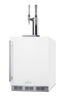 Summit Sbc58biadancftwin 24 w 5 5 Cu  Ft  Built-in Coffee Double - White