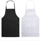 Kitchen Chef Bib Apron Cooking 2 Pockets Waterproof Butcher Catering Restaurant