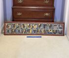Antique Ethiopian Coptic Bible Story Large Cloth Painting Wooden Frame 49    X 11   
