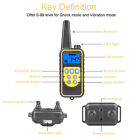 2600ft Waterproof Dog Shock Collar With Remote Electric For Large Pet Training