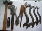 Vtg Aftermarket Auto Tool Kit  S Curved Wrenches  Vlchek 1920s - 1930s