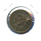 1848 Liberty Head Braided Hair Copper Large One Cent 1c Us Mint  61 Holed Coin