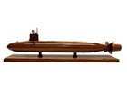 Uss Columbia Class Ssbn-826 Navy Submarine Mahogany Wood Wooden Sub Model