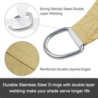 Outdoor Sun Shade Sail Canopy Rectangle Sand Uv Sunshade Cover For Garden Pool