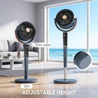 Fan For Bedroom 120   Omni Oscillation quiet Pedestal Fan With Remote   12h Timer