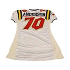 Anderson Orlando Rage 2001 Game Used Away Jersey Size 52  2 Linemen Cut