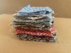 95  Original Vintage 2x2 Quilt Fabric Squares Calico Feedsack Lot