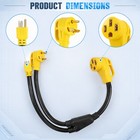 Rv Adapter 30 15 To 50 A Rv Extension Cord Nema Tt-30p nema 5-15p nema 14-50r
