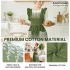 Vintage Aprons For Woman With Pockets Cute Lace Ruffle Adjustable Apron For C   